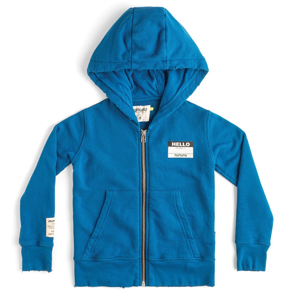 New nununu Kangaroo Zip Hoodie - Blue